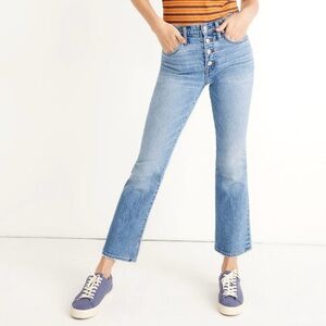 Madewell Cali Demi-Boot Jeans Women’s Size 26 Dory Wash Comfort Stretch Edition